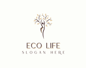 Wellness Tree Woman logo design