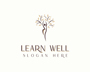 Wellness Tree Woman logo design