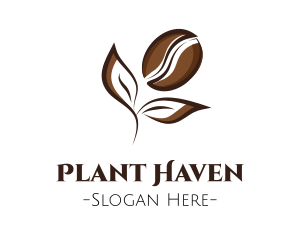 Coffee Farm Plant logo design