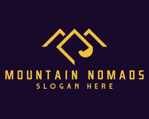 Yellow Mountain Excavator logo design