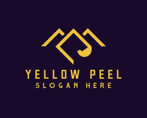 Yellow Mountain Excavator logo design