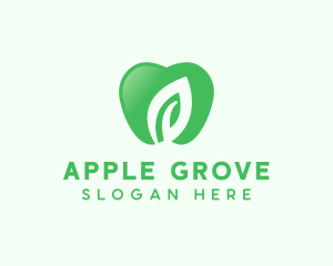 Eco Apple Fruit logo design