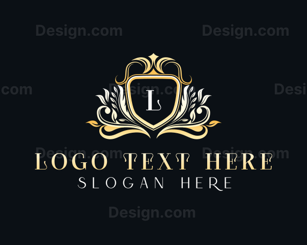 Luxury Floral Crest Logo