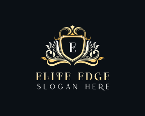 Luxury Floral Crest logo design