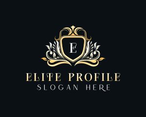 Luxury Floral Crest logo design