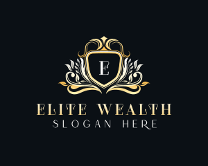 Luxury Floral Crest logo design