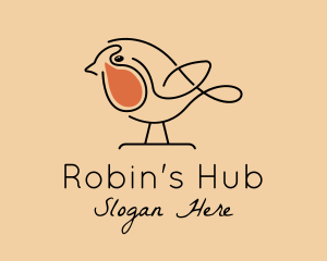 Baby Robin Bird  logo