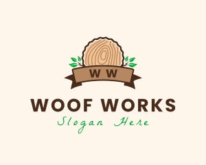 Wood Stump Nature logo