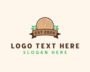 Wood Stump Nature logo