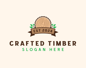 Wood Stump Nature logo design