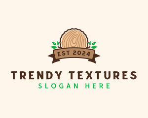 Wood Stump Nature logo design