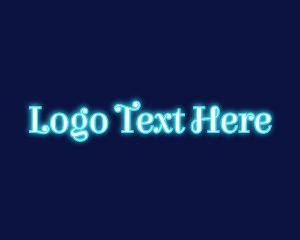 Blue Neon Light  logo