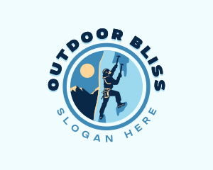 Adventure Ice Climbing logo design