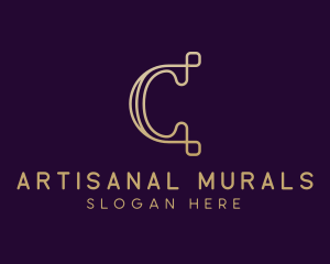 Luxury Brand Letter C logo design