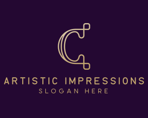 Luxury Brand Letter C logo design