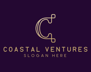 Luxury Brand Letter C logo design