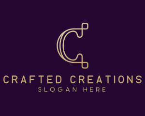 Luxury Brand Letter C logo design