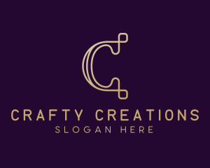 Luxury Brand Letter C logo design