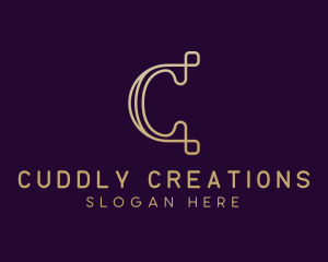 Luxury Brand Letter C logo design