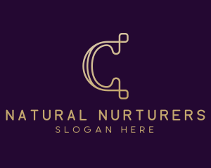 Luxury Brand Letter C logo design