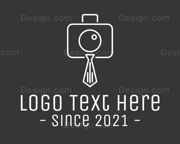 Professional Camera Necktie Logo