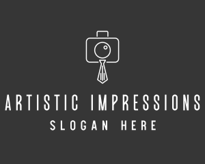 Professional Camera Necktie logo design