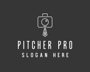 Professional Camera Necktie logo design