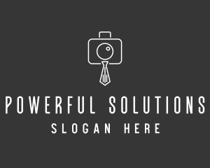 Professional Camera Necktie logo design