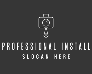 Professional Camera Necktie logo design