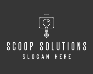 Professional Camera Necktie logo design