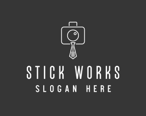 Professional Camera Necktie logo design