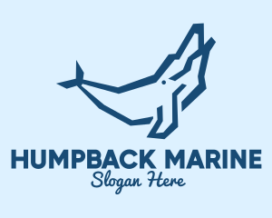 Cute Humpback Whale  logo