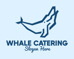 Cute Humpback Whale  logo