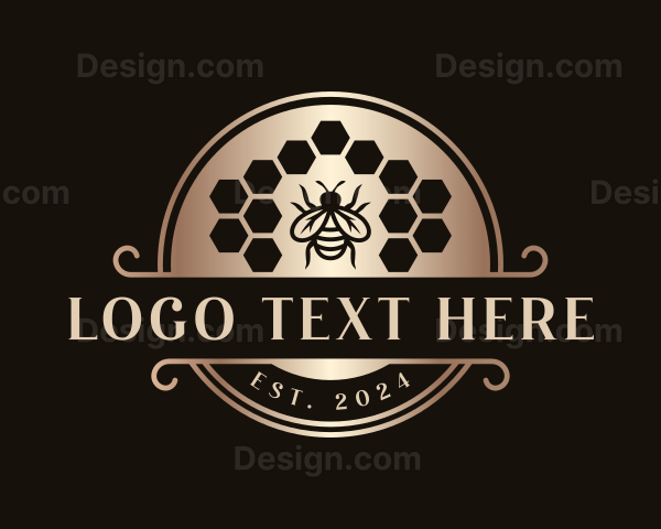 Premium Bee Hive Logo