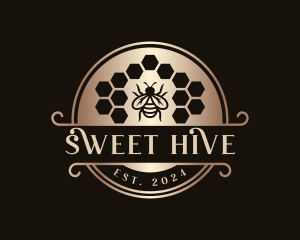 Premium Bee Hive  logo design