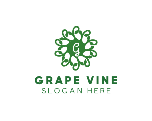 Nature Vines Leaf logo design