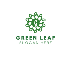 Nature Vines Leaf logo design