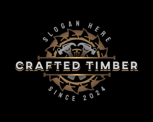 Hammer Sawmill Woodwork logo design