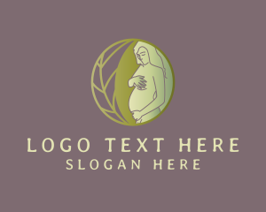 Obstetrics - Eco Pregnant Mother logo design