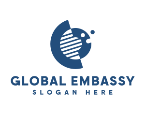 Abstract Global Community logo design