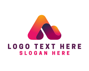 Corporate Gradient Letter A Logo