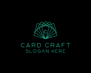 Futuristic Geometric Card logo design