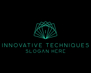 Futuristic Geometric Card logo design