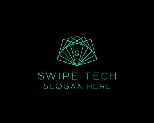 Futuristic Geometric Card logo design