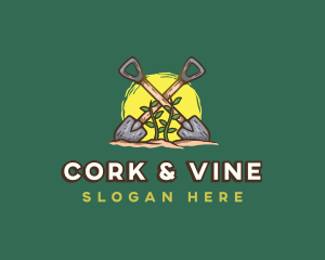 Shovel Vine Landscaping logo design