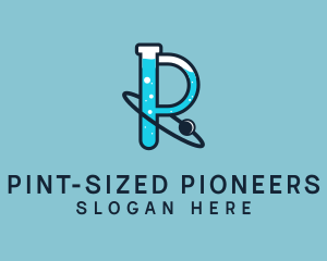 Letter P Science Experiment  logo design