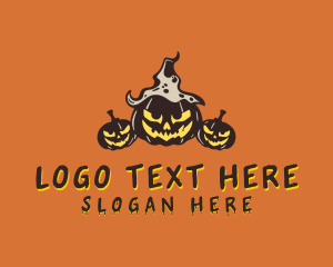 Scary Halloween Pumpkin logo