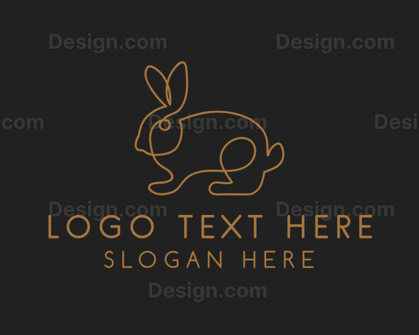 Deluxe Gold Bunny Logo