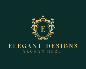 Wedding Event Royal Shield logo design