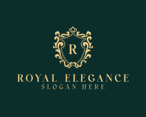 Wedding Event Royal Shield logo design